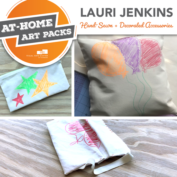 At-Home Art Packs: Hand-Sewn + Decorated Accessories (ages 9+)